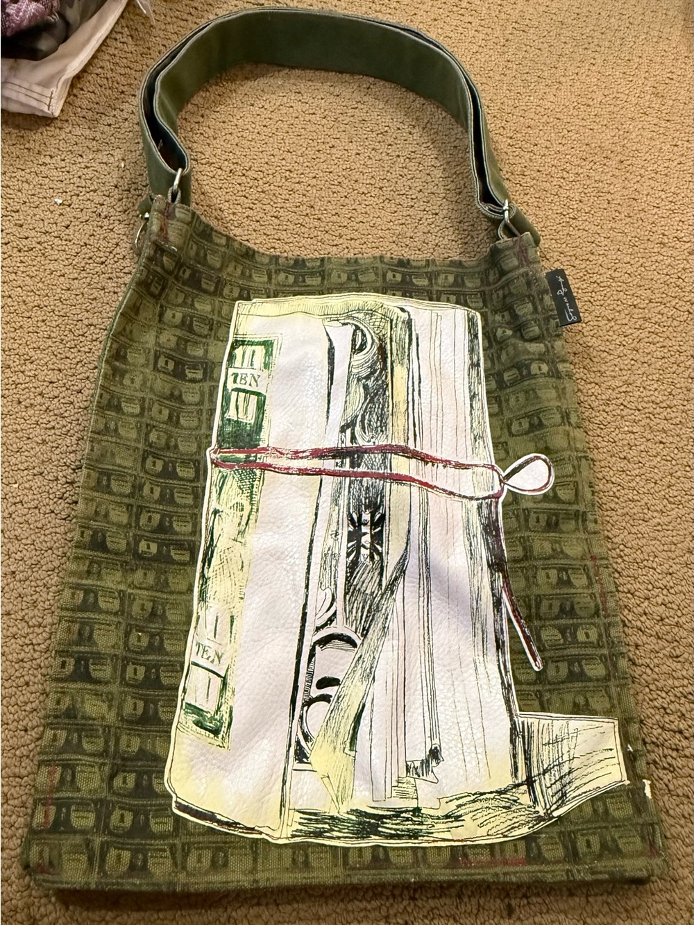 Andy Warhol cash money roll crossbody bag new without tags